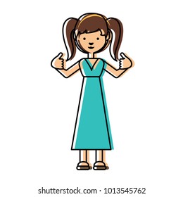 cartoon girl icon image