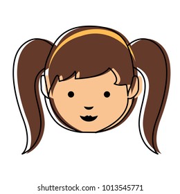 cartoon girl icon image