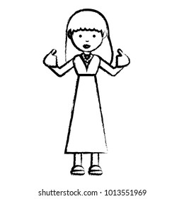 cartoon girl icon image