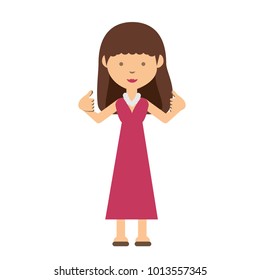 cartoon girl icon image