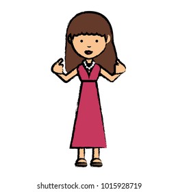 cartoon girl icon image