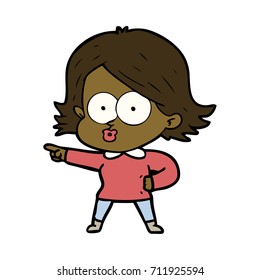 pulimento de una niña de dibujos animados