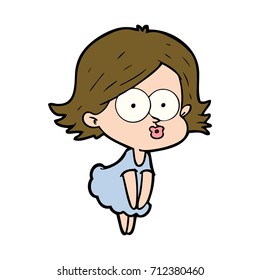 pulimento de una niña de dibujos animados