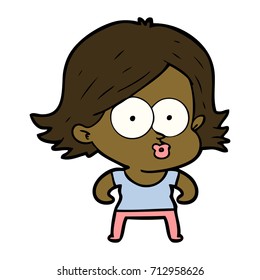 pulimento de una niña de dibujos animados
