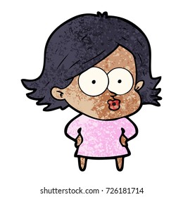 pulimento de una niña de dibujos animados