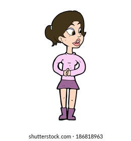 cartoon girl talking