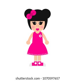 cartoon girl vector