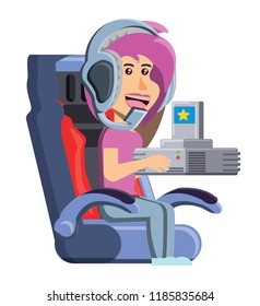 cartoon girl and videogame design