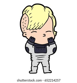 cartoon girl wearing futuristic clothes