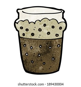 vaso de cerveza de dibujos animados