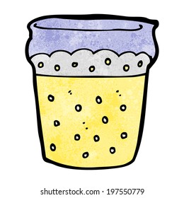 cartoon glass of lager