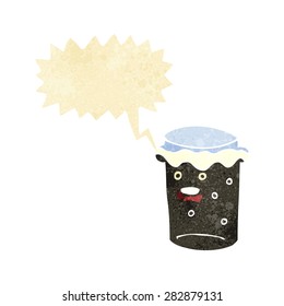 cartoon glass of stout beer with speech bubble
