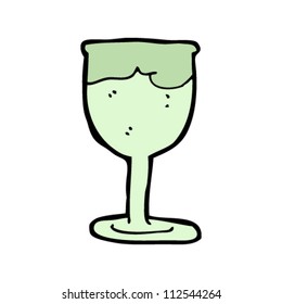 cartoon glass of wine