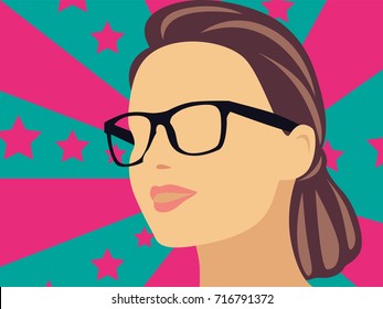 Cartoon glasses model