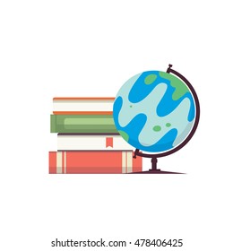 Cartoon Globe Vector Illustration Stock Vector (Royalty Free) 478406425 ...