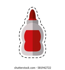 cartoon glue school supply design