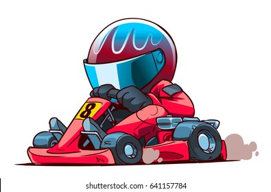 Cartoon Go Kart Racer