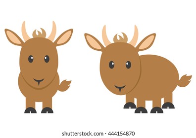cartoon goat set