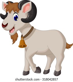 cartoon goat smiling