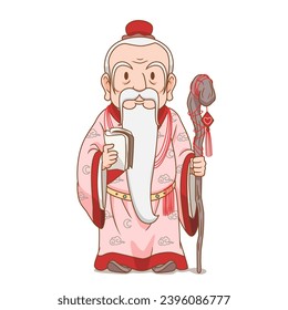 Cartoon god of marriage and love in Chinese mythology.