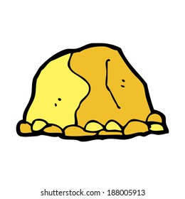 pepita de oro de dibujos animados