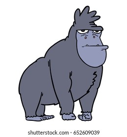 gorila de dibujos animados