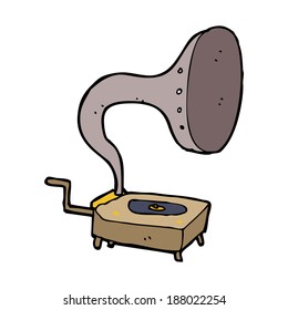 cartoon gramophone
