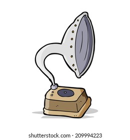 gramófono de dibujos animados