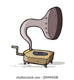gramófono de dibujos animados