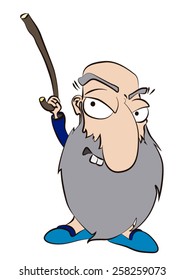 cartoon grandfather