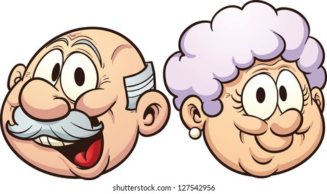 Image result for grandfather and grandmother funny clipart