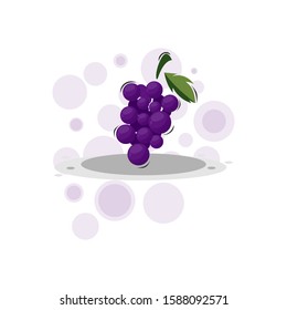 cartoon grape fruits design vector collection