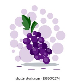 cartoon grape fruits design vector collection