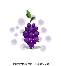 cartoon grape fruits design vector collection