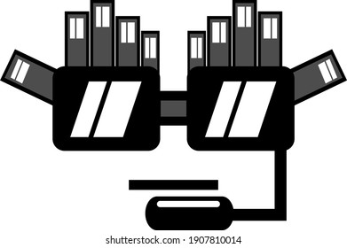 The cartoon graphic design illustration of a VR finger mascot that shapes a face, very suitable for use as a kid's t-shirt