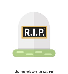 Cartoon grave flat design.