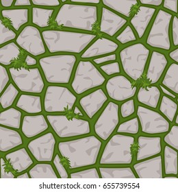 Cartoon gray stone seamless background, texture pattern 