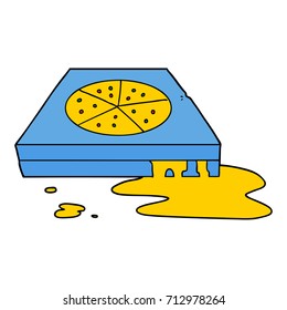 pizza grasista de dibujos animados