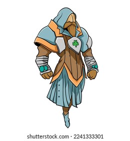Cartoon Great Wizard Vector Illustration