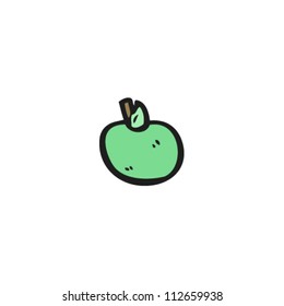 cartoon green apple