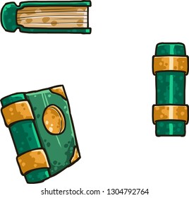 Cartoon green book