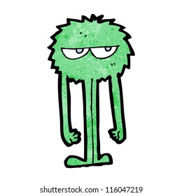 monstro verde desenho animado