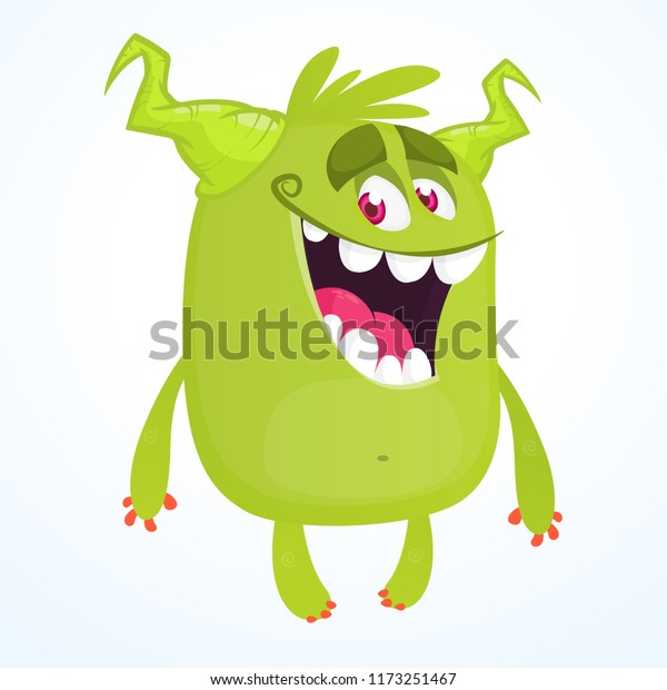 Cartoon Gremlin Goblin Vector Illustration Stickers Stock Vector 