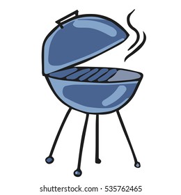 cartoon grill isolated