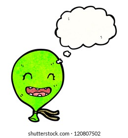 cartoon grinning balloon