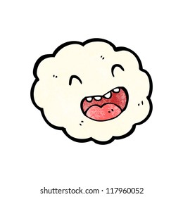 Cute Cloud Kawaii Face Vector Illustration Stock Vector (Royalty Free ...
