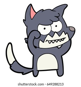 cartoon grinning fox