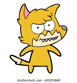 cartoon grinning fox