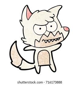 cartoon grinning fox