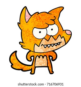 cartoon grinning fox